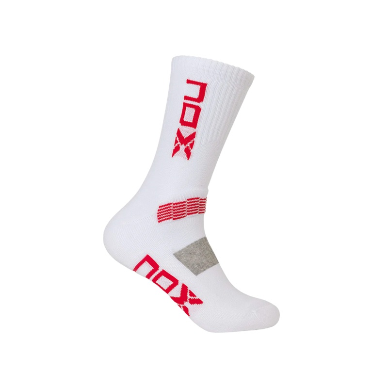 Calcetines NOX Serie Pro Blanco/Rojo