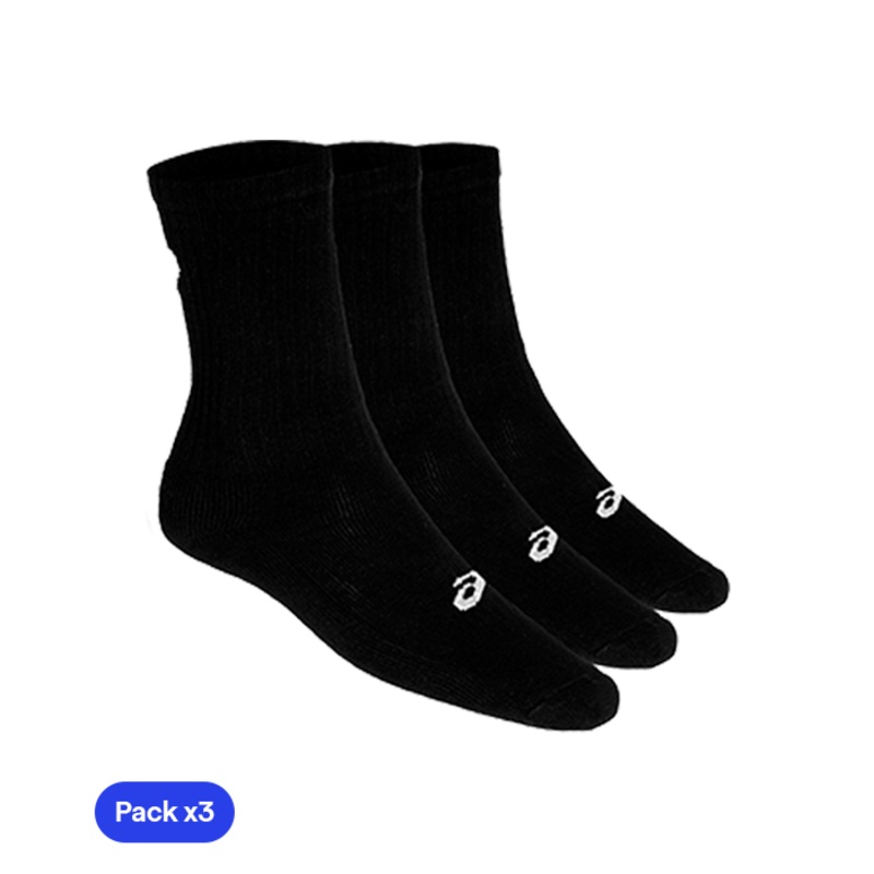 Calcetines Asics Crew (Pack x 3) Negro