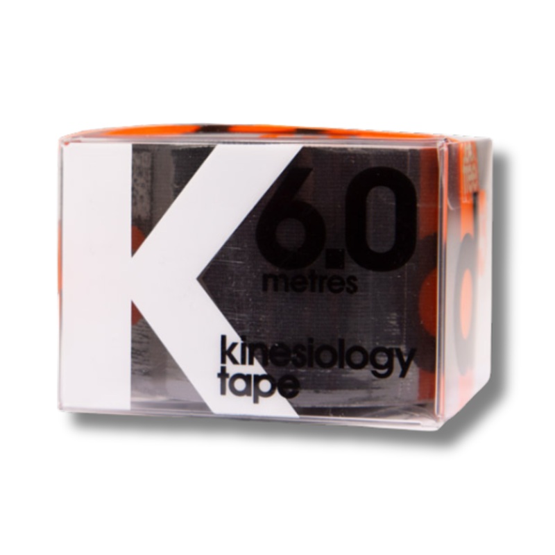 D3 K6.0 Kinesiology Tape|Black|50mm x 6m