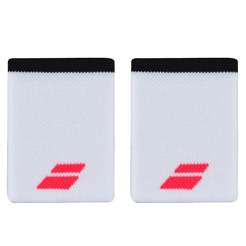 Babolat Logo Jumbo Wristband – White/Red