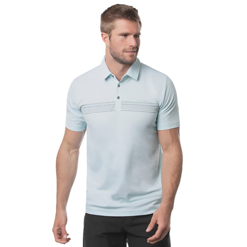 Travis Mathew Men’s Hold Card Polo – Heather Petite Four