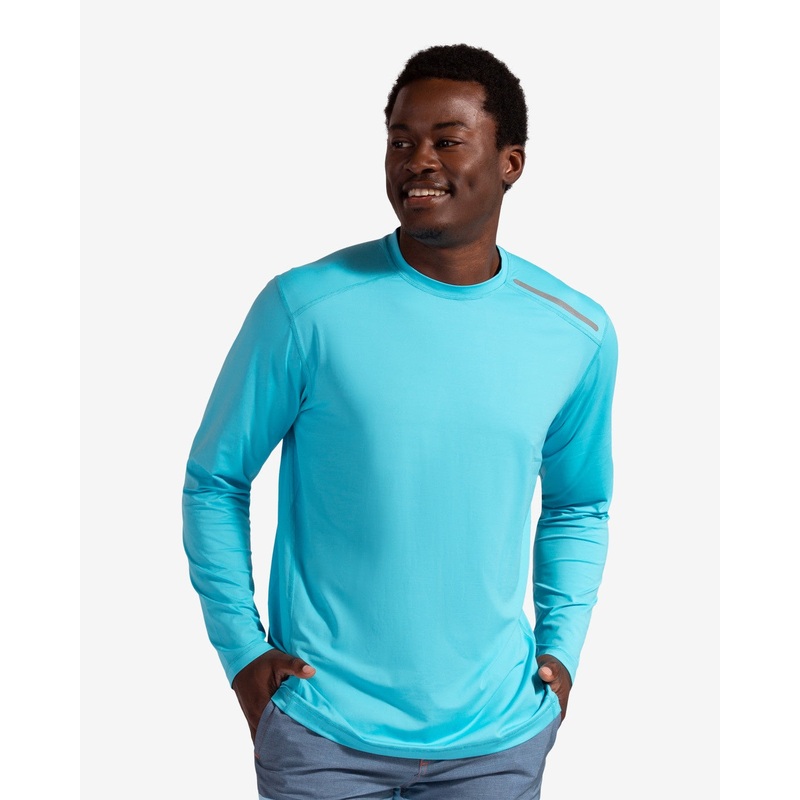 Bloq UV Men’s Jet Crew – Turquoise