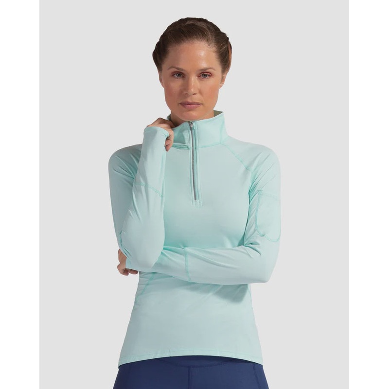 Bloq UV Women’s Mock Zip Top – Mint