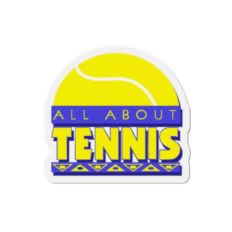 All About Tennis Magnets|2″ x 2″|3″ x 3″|4″ x 4″|5″ x 5″|6  6″|Die-Cut|1 pc