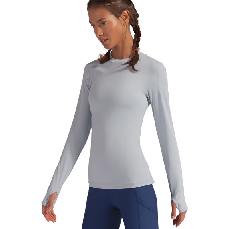 Bloq UV Women’s 24/7 LS Top – Soft Grey