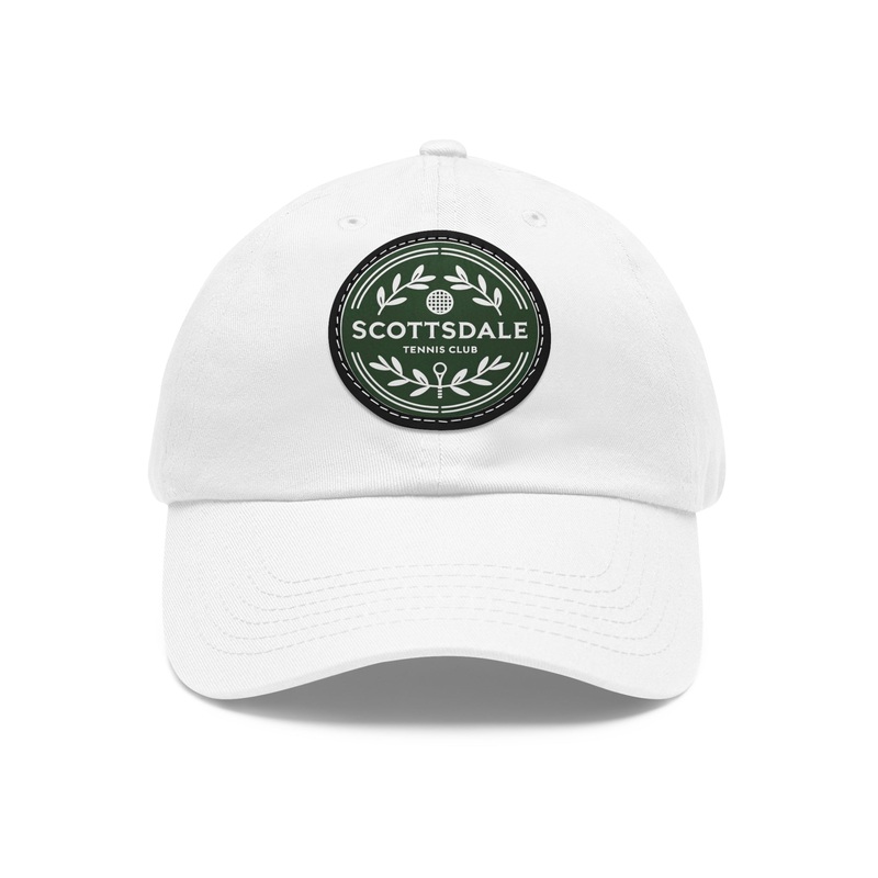 Scottsdale Tennis Club Hat|White / Black patch|Circle|One size