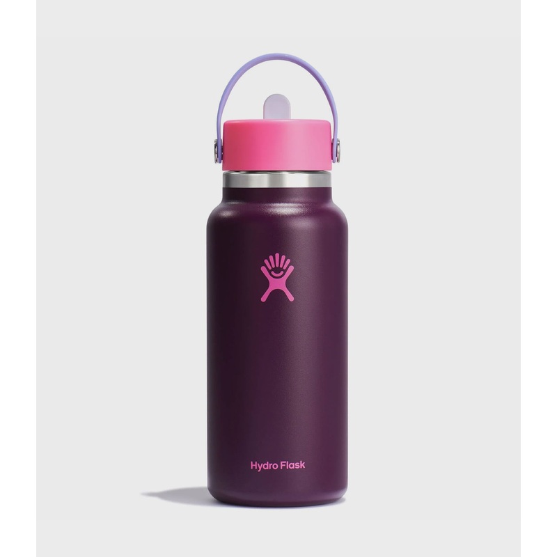 32 oz Wide Mouth with Flex Straw Cap – Sugarplum