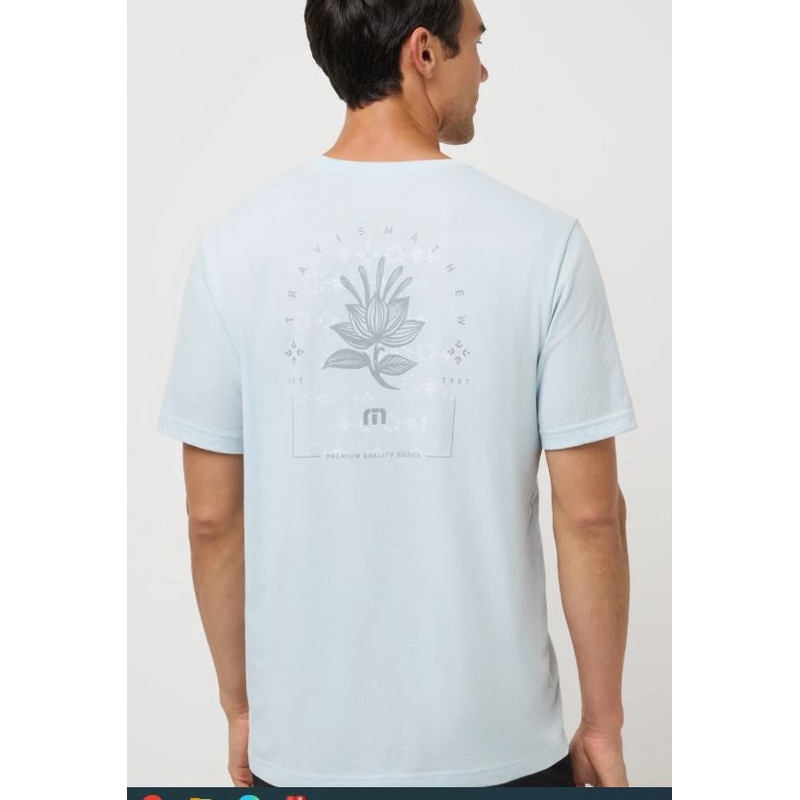 Travis Mathew  Men’s Coastal Scenery Tee  Azzurro A42813